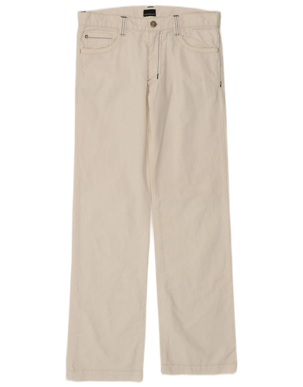 Женские прямые джинсы CALVIN KLEIN US 14 XL W30 L30, белый хлопок