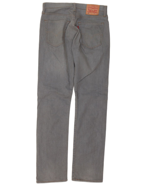 Мужские прямые джинсы Levi's 504 W31 L34 серые, хлопок