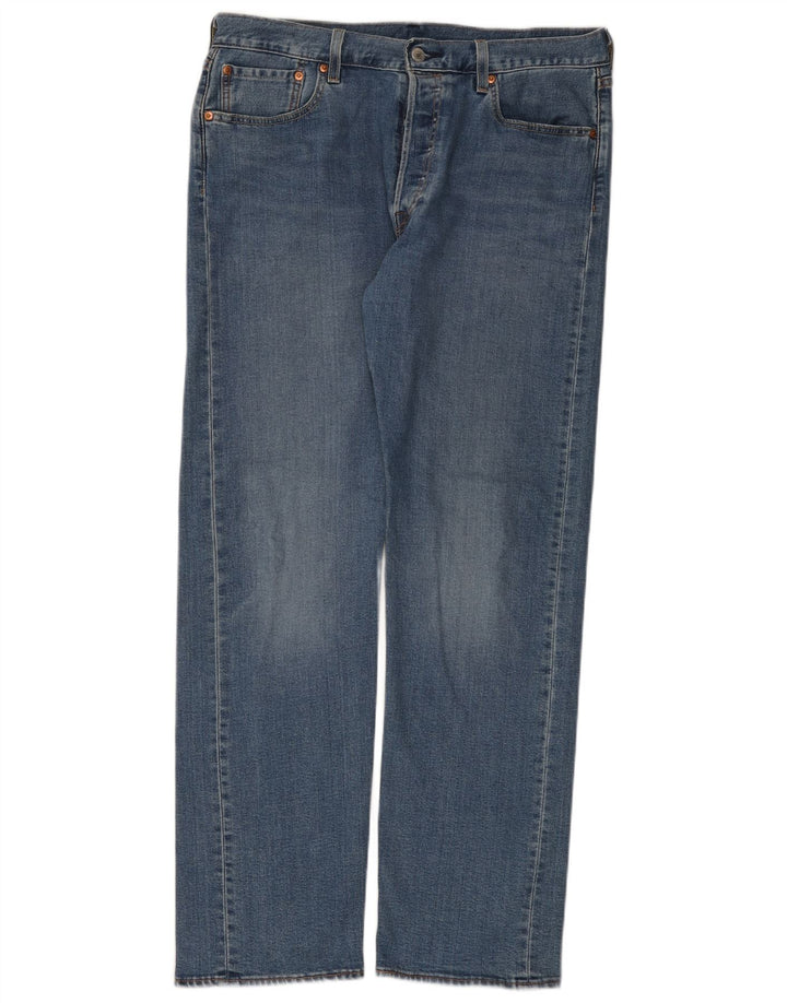 Мужские прямые джинсы Levi's 501 W33 L32 синие, хлопок