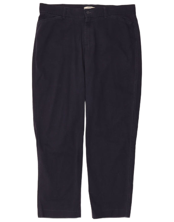 Женские прямые повседневные брюки LEE, размер США 18, 2XL, W40, L31, темно-синий, хлопок