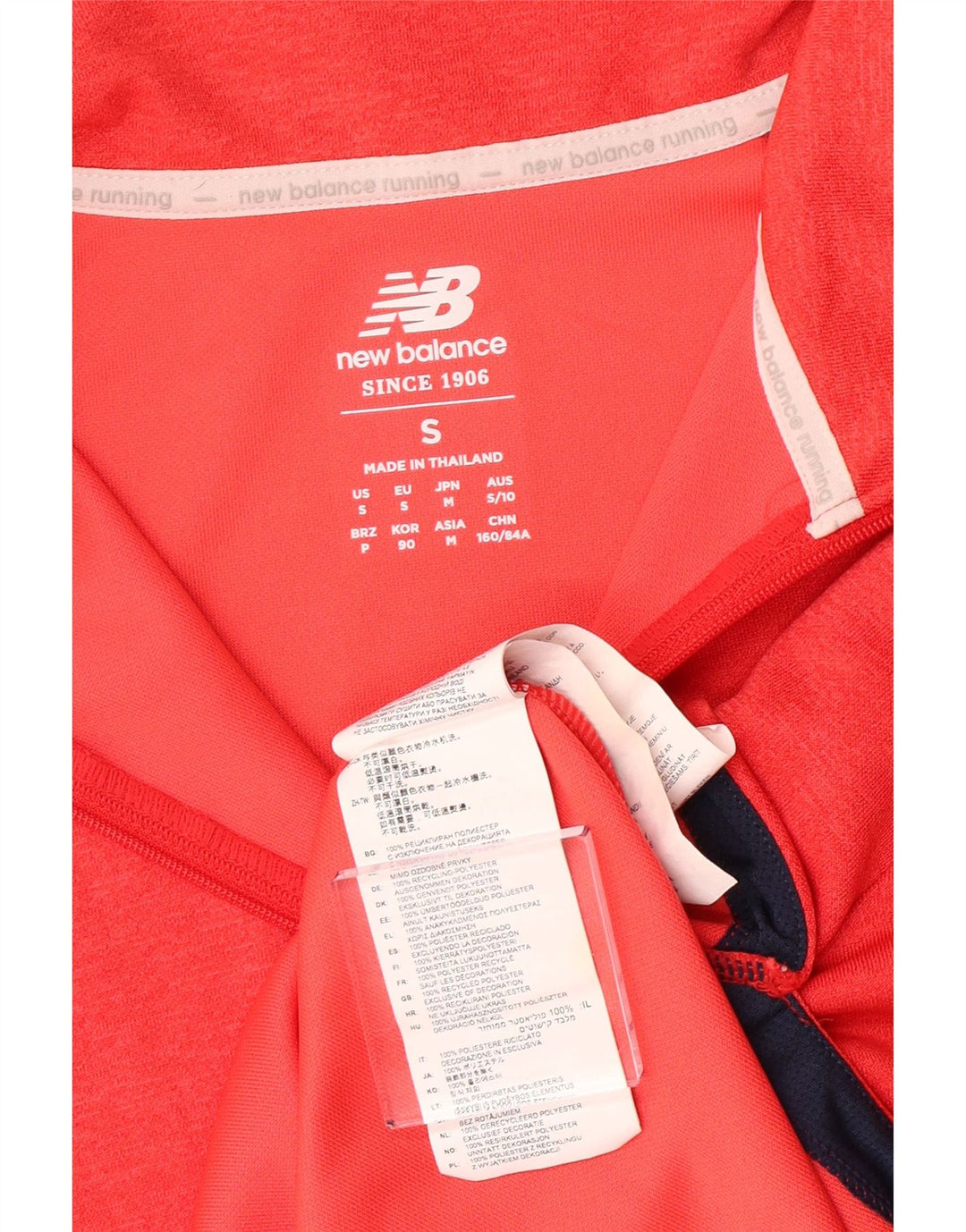 Женский спортивный пуловер NEW BALANCE с графическим рисунком, топ UK 10, маленький оранжевый