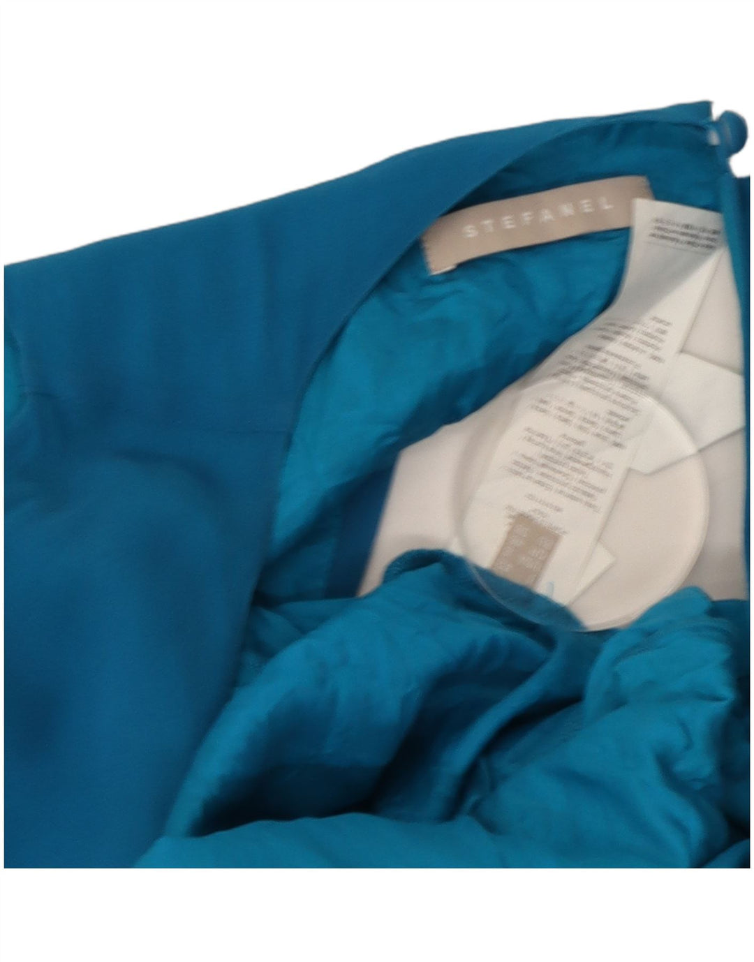 Женское платье трапециевидной формы оверсайз с открытыми плечами Stefanel, США 8, средний синий цвет