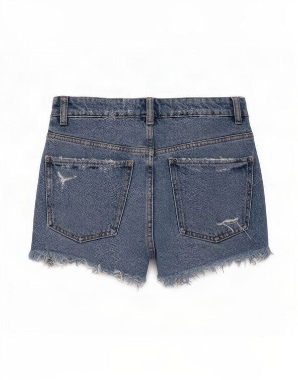 Женские джинсовые шорты Zara EU 34 2XS W24, синие, хлопок