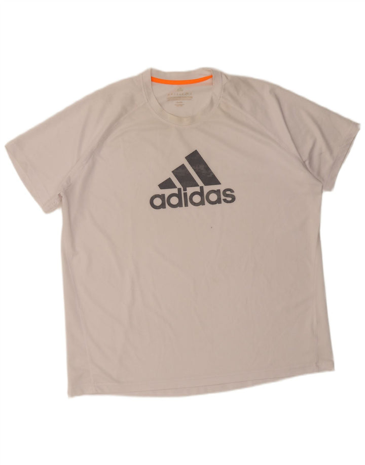 Adidas Мужская футболка с рисунком Top 2XL Белый