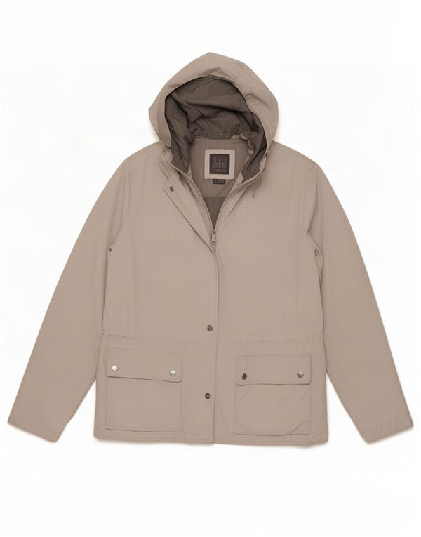 Женская куртка Geox Respira с капюшоном UK 18 XL, серый полиэстер