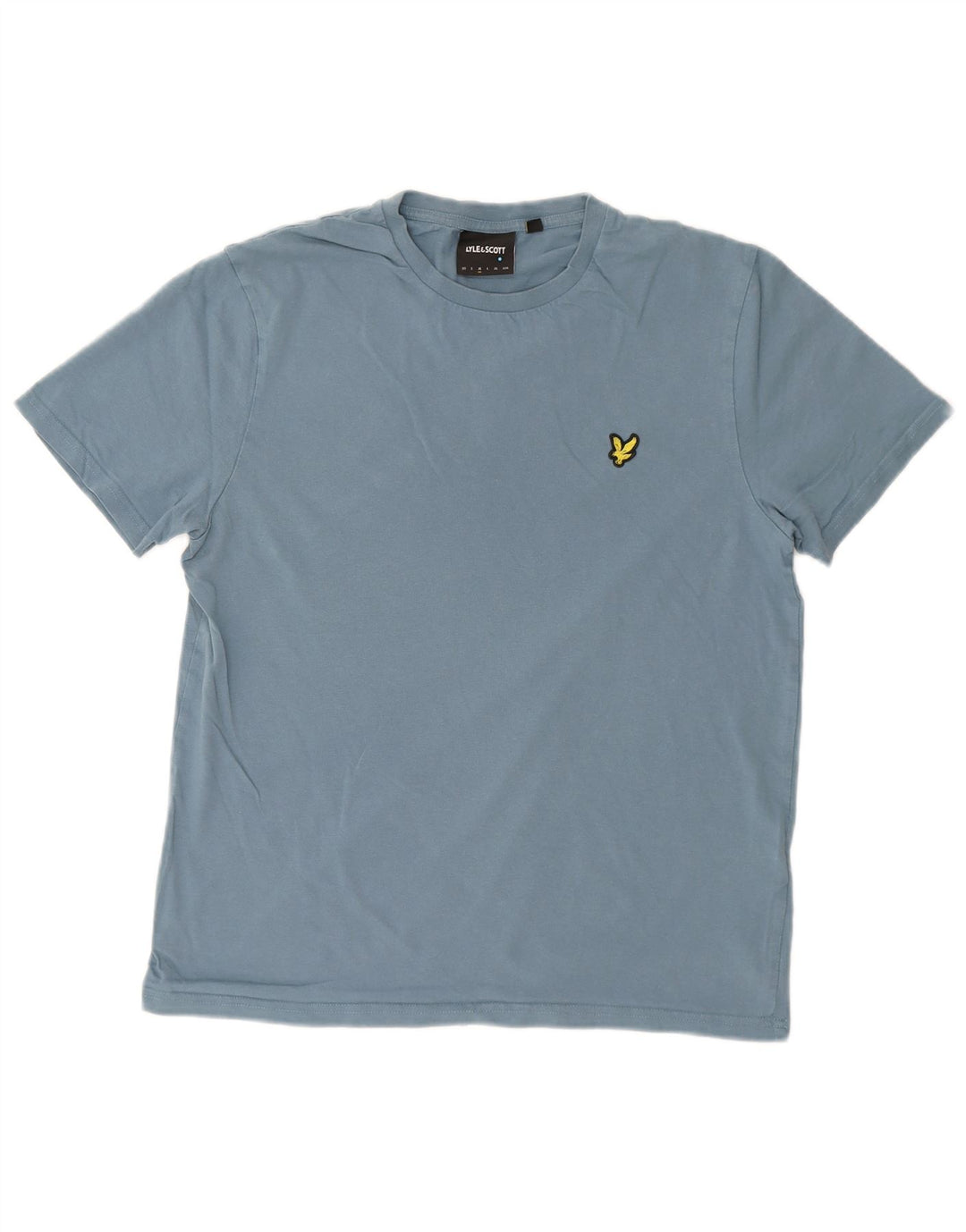 LYLE & SCOTT Womens T-Shirt Top UK 14 Medium Blue Cotton