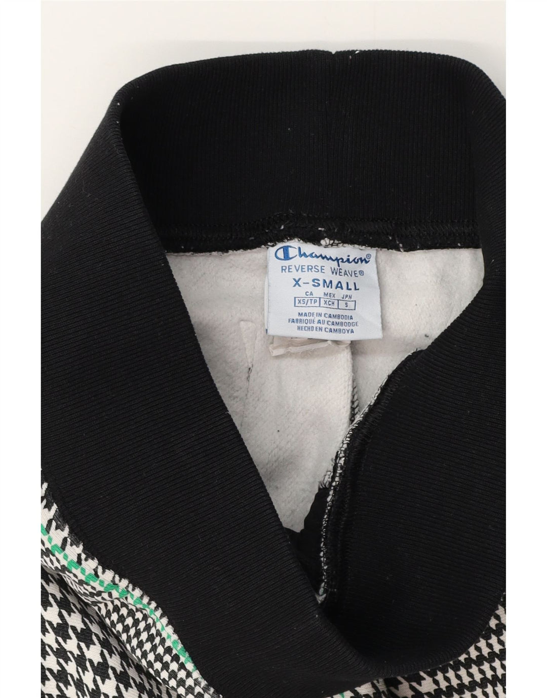 Женский спортивный костюм CHAMPION Брюки Джоггеры UK 4 XS Черный "гусиные лапки"