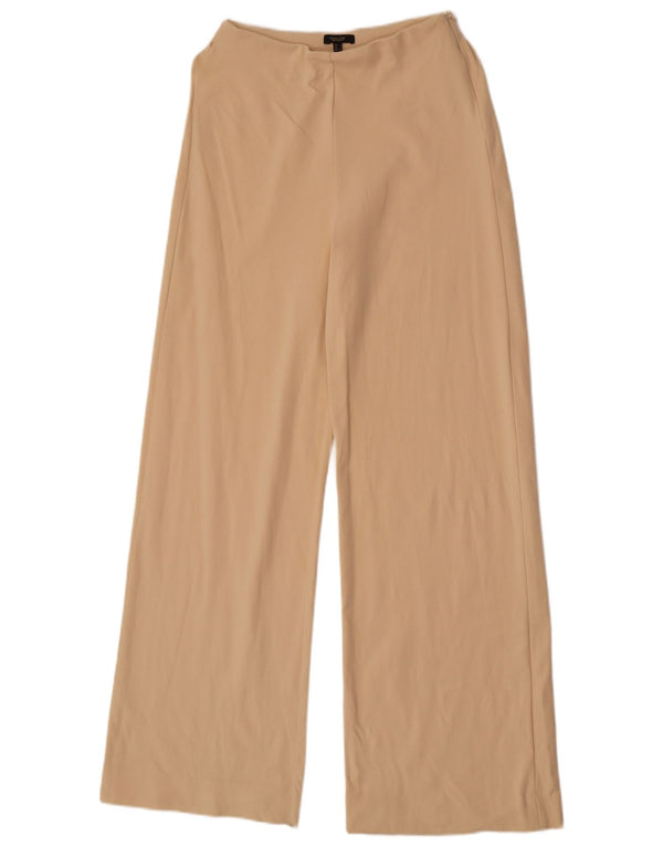 Женские повседневные широкие брюки Massimo Dutti, маленькие W26 L32, бежевый полиамид