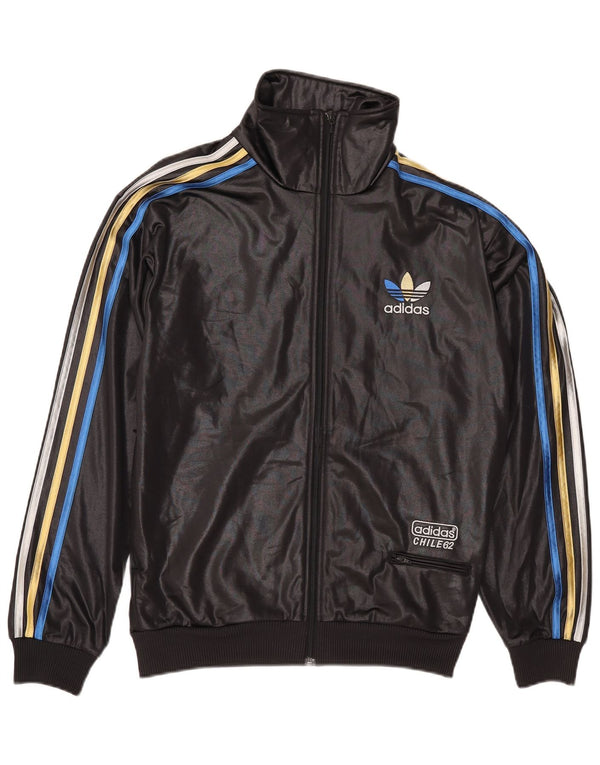 Adidas Mens Чили 62 Графический спортивный костюм Верхняя куртка Средний черный Спортивный костюм