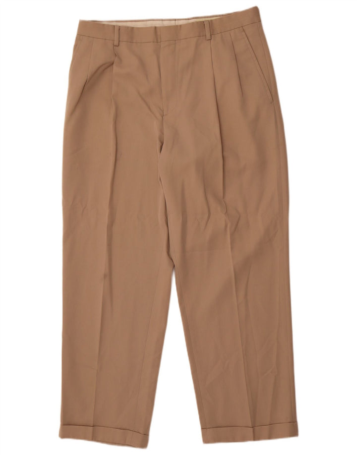 Мужские брюки чинос Eddie Bauer W36 L30 бежевого цвета из полиэстера
