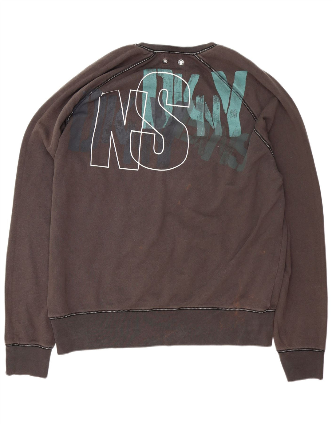 Мужской свитшот с рисунком Dkny, XL, серый хлопок