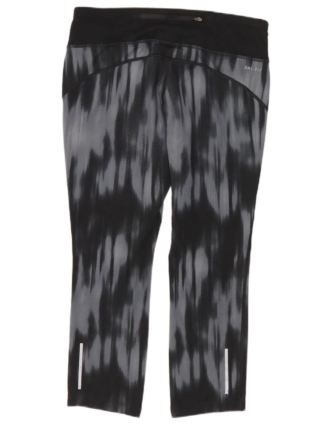 Женские леггинсы-капри Nike Dri Fit UK 12, средний синий полиэстер тай-дай