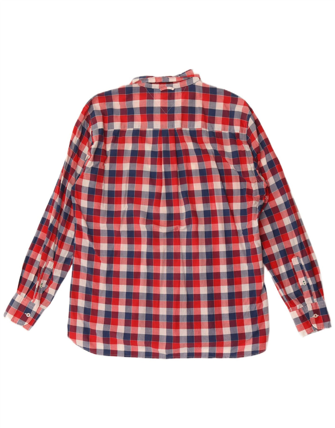 Мужская рубашка на заказ Tommy Hilfiger XL, хлопковая красная клетка