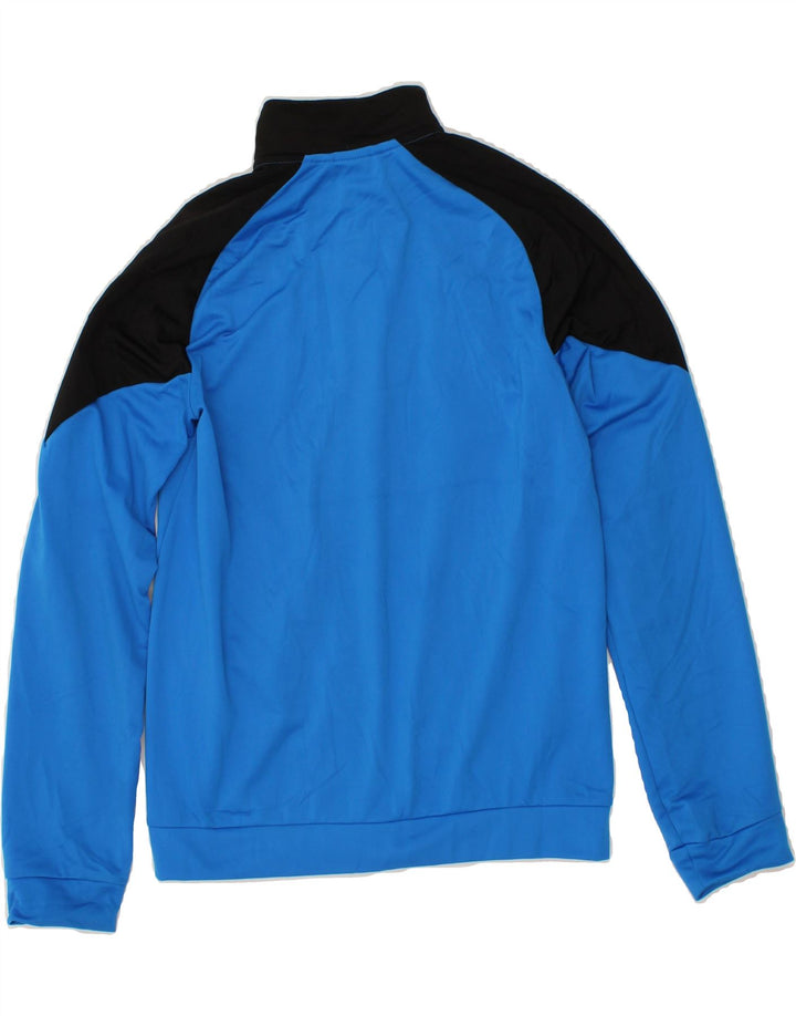 PUMA Boys Graphic Tracksuit Top Jacket 13-14 Years Blue Colourblock Vintage Puma and Second-Hand Puma from Messina Hembry 