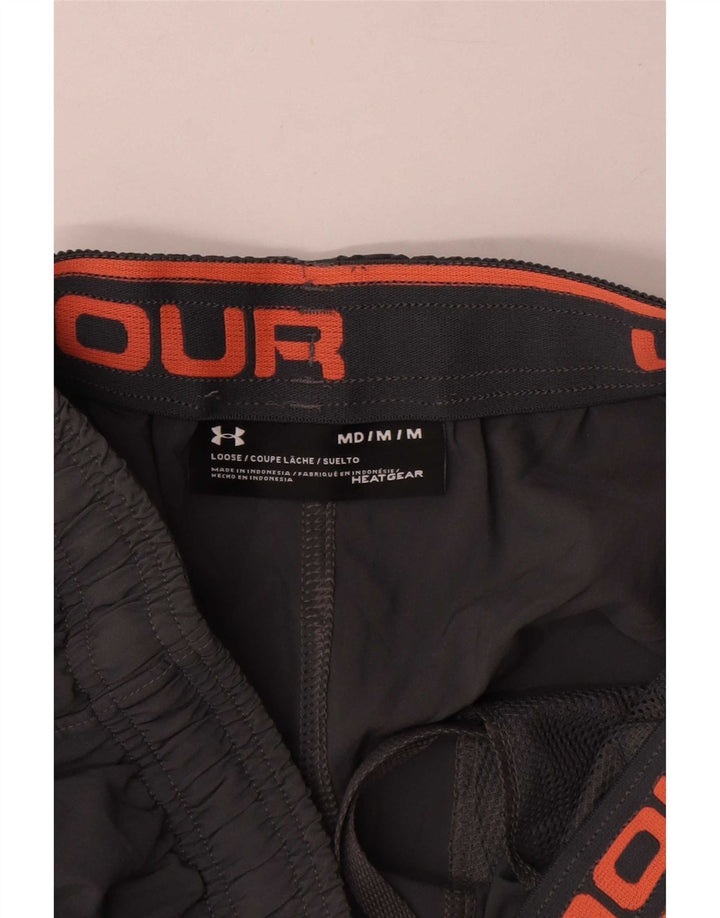 Мужские спортивные шорты с рисунком Under Armour Heat Gear среднего серого цвета