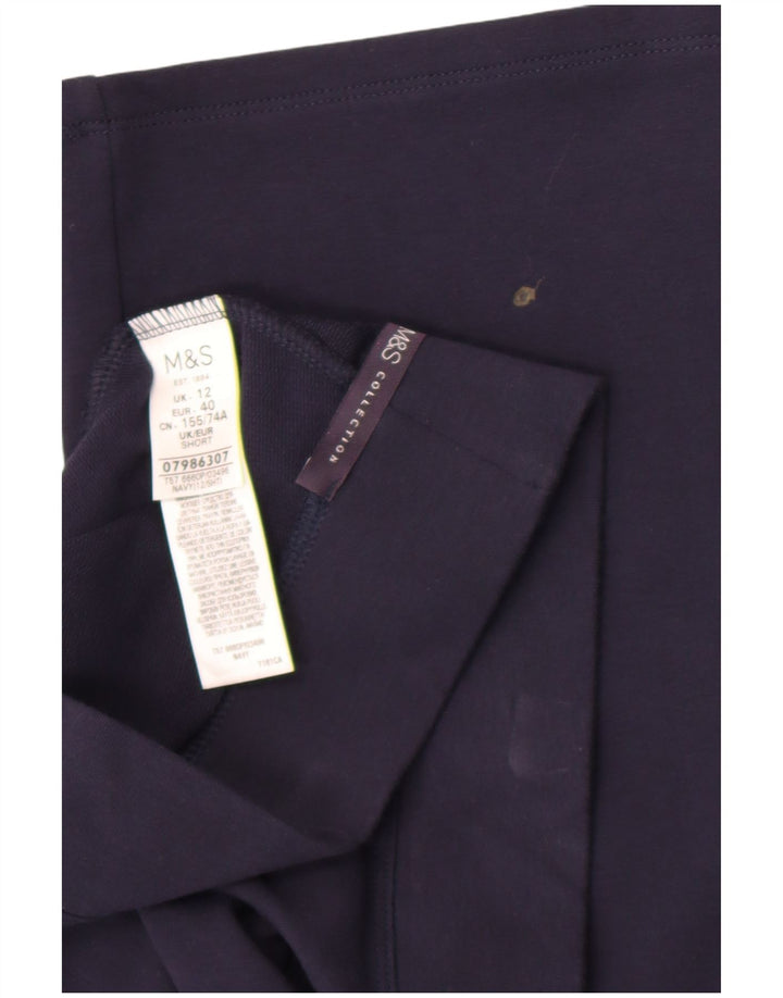 Женские спортивные брюки Marks & Spencer UK 12, средний темно-синий, хлопок
