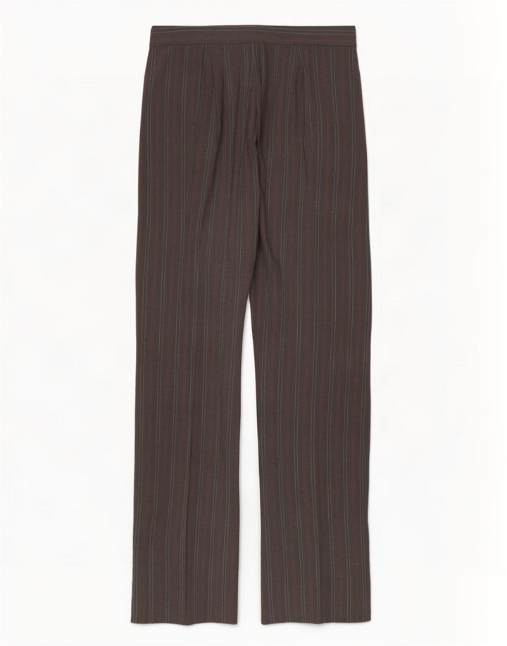 Женские брюки костюма стрейч Benetton IT 44 Medium W32 L35 Серые в тонкую полоску