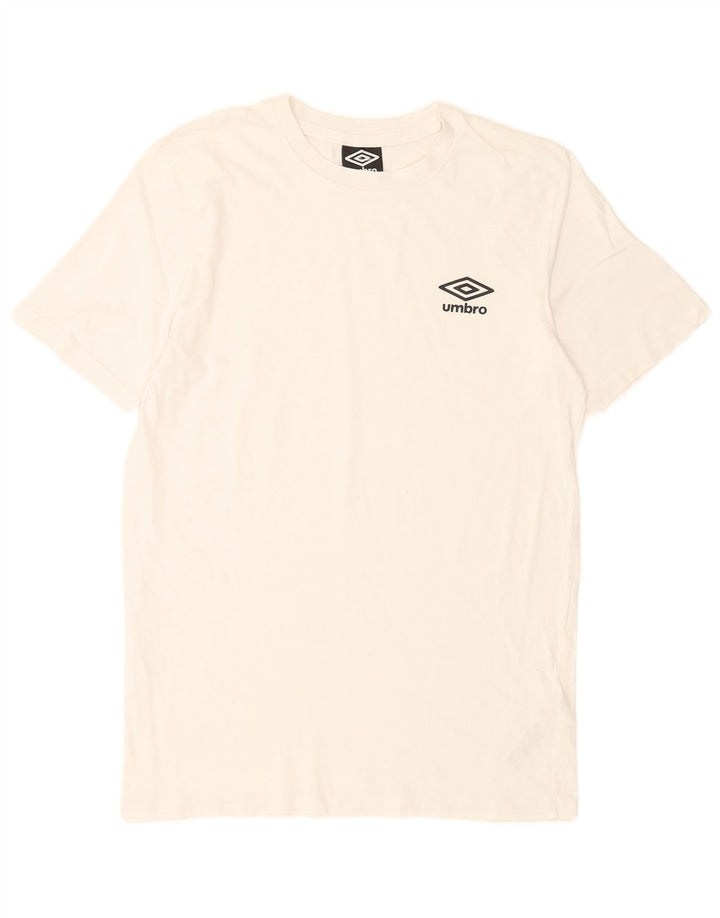 Мужская футболка Umbro, маленький белый хлопок