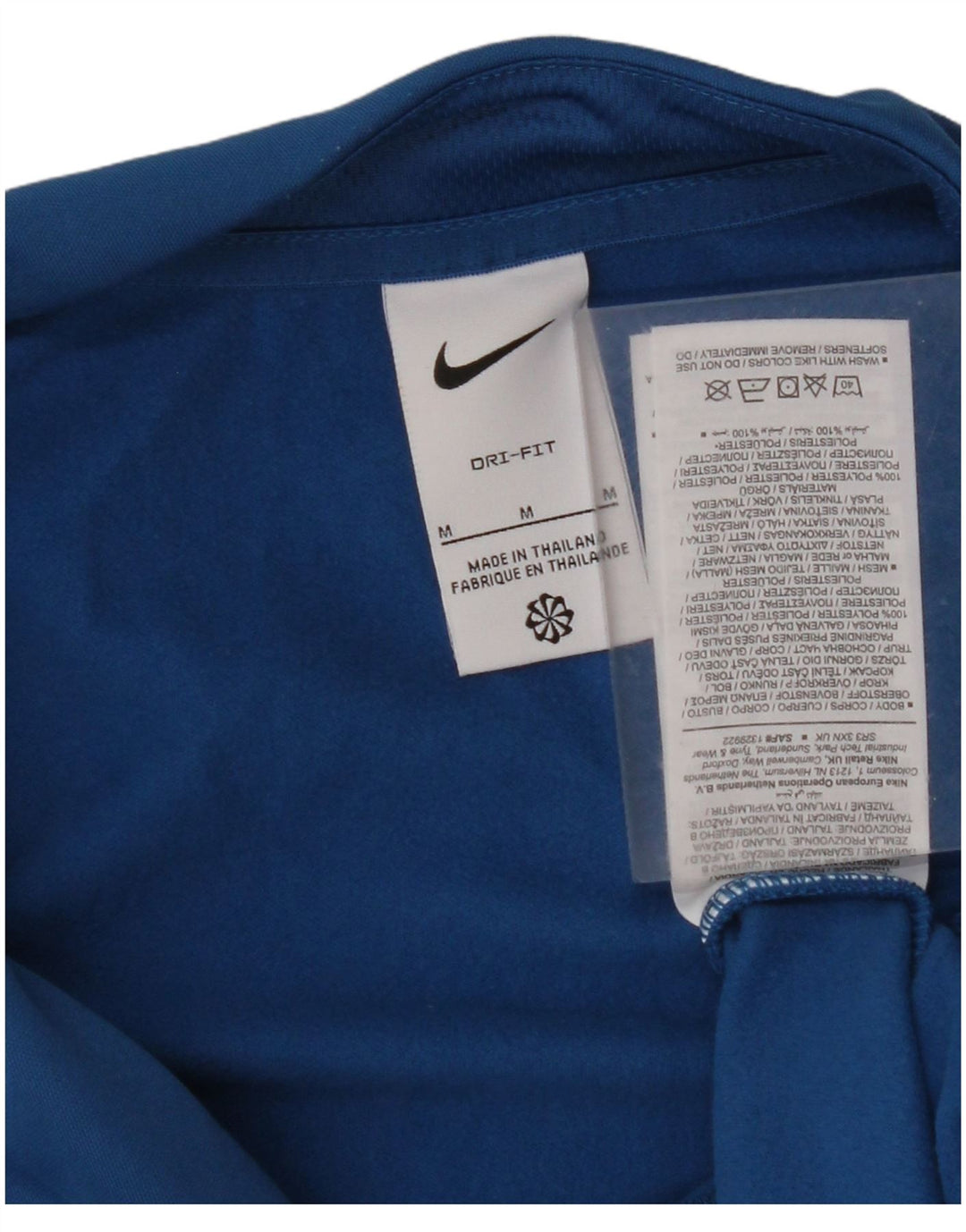 Женский пуловер с воротником на молнии NIKE Dri Fit UK 14, средний синий цвет