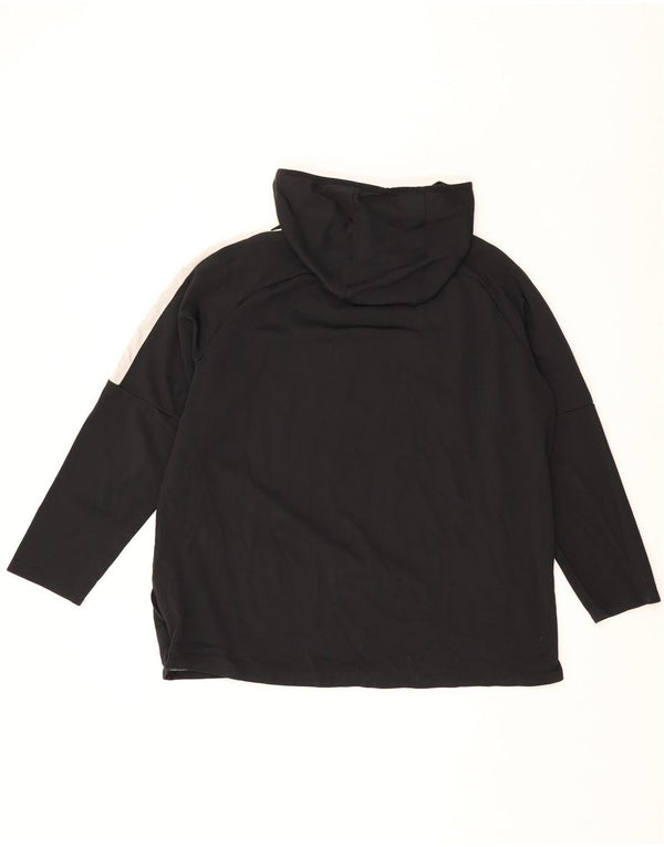 Мужской джемпер с капюшоном Nike Dri Fit 2XL, черный полиэстер с цветными блоками