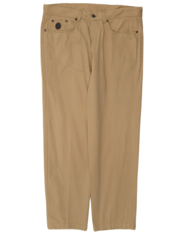 Trussardi Мужские прямые повседневные брюки IT 54 2XL W40 L29 Хаки Хлопок