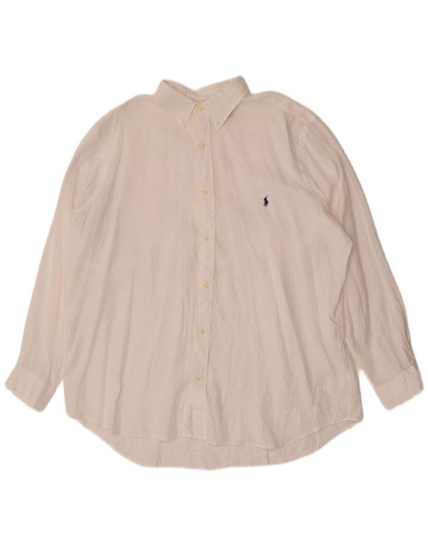 Рубашка мужская свободного кроя Polo Ralph Lauren XL белая