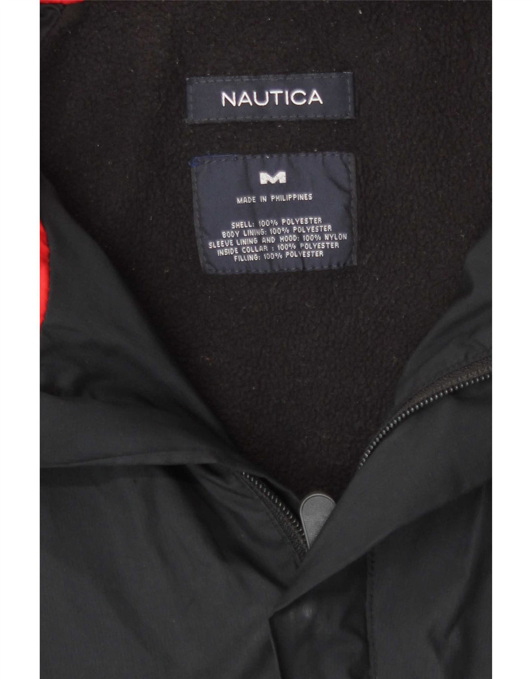 Мужская куртка-бомбер Nautica с капюшоном UK 38, средний темно-синий с цветными блоками