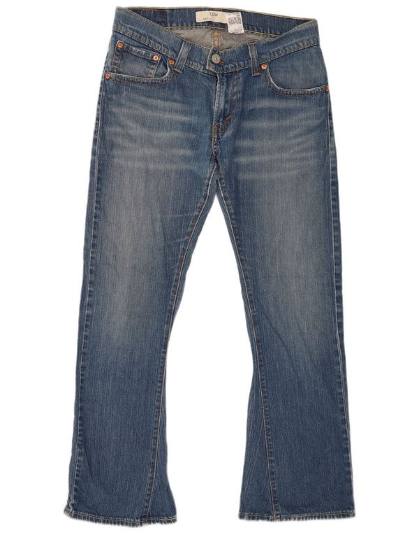 Женские расклешенные джинсы Levi's 542 с низкой талией, США 14 XL W34 L30, синий хлопок