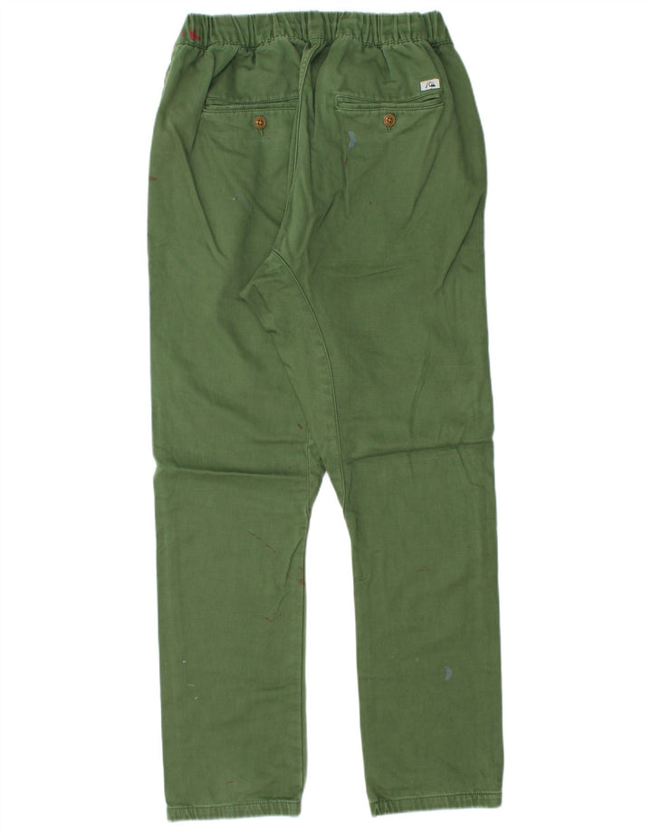Мужские прямые брюки чинос Quiksilver Medium W30 L30, зеленый полиэстер