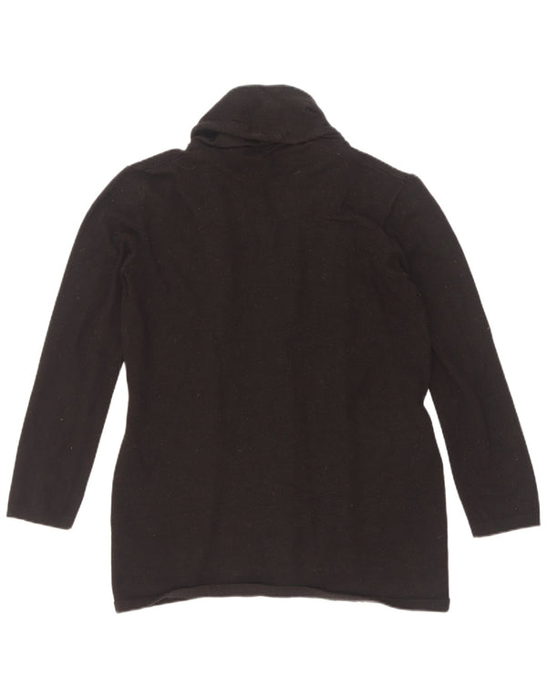 Женский кардиган Zara UK 12, средний черный вискоза