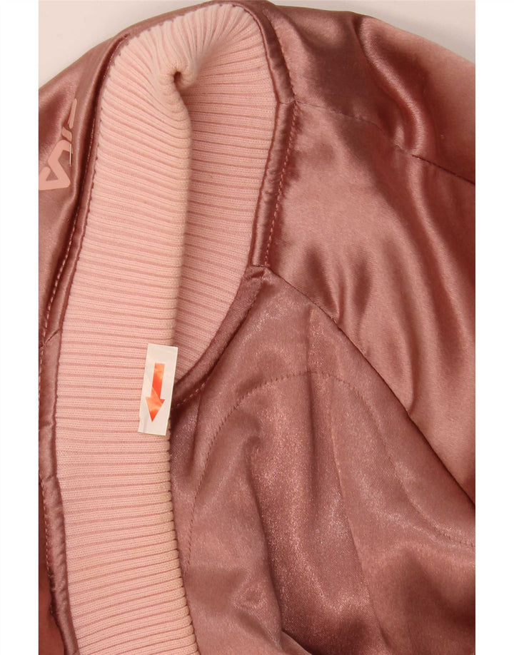Женский бомбер Fila Oversized с графическим рисунком UK 10, маленький розовый полиэстер