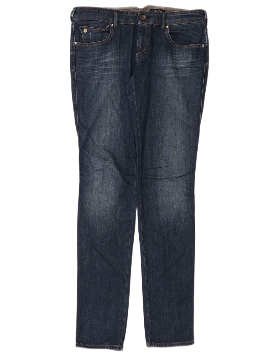 Женские джинсы скинни Armani W30 L34 Темно-синие
