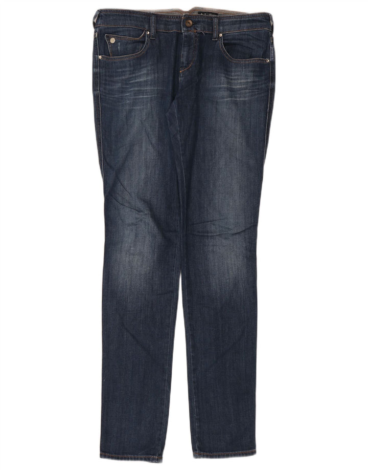 Женские джинсы скинни Armani W30 L34 Темно-синие