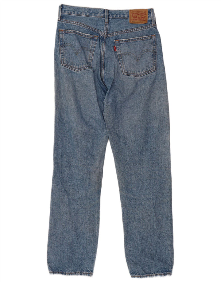 Мужские прямые джинсы LEVI'S 501 W28 L30 синие, хлопок