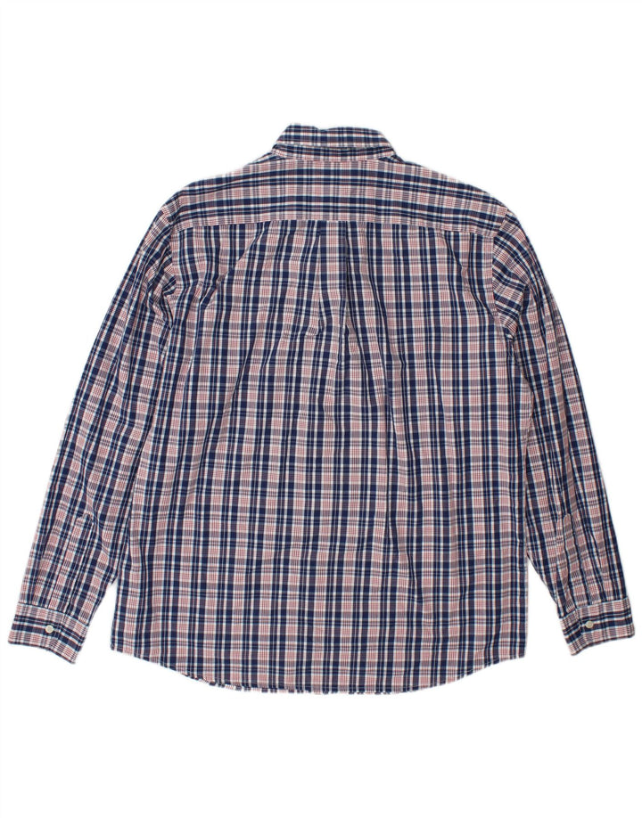 Мужская рубашка Dockers, большая синяя клетка, хлопок
