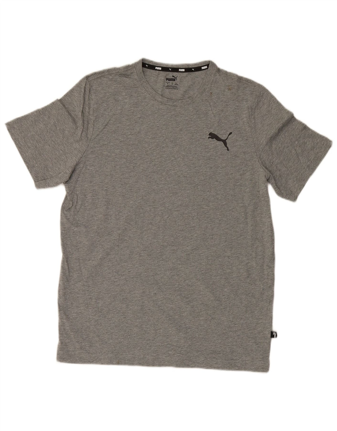 Мужская футболка Puma из хлопка среднего серого цвета