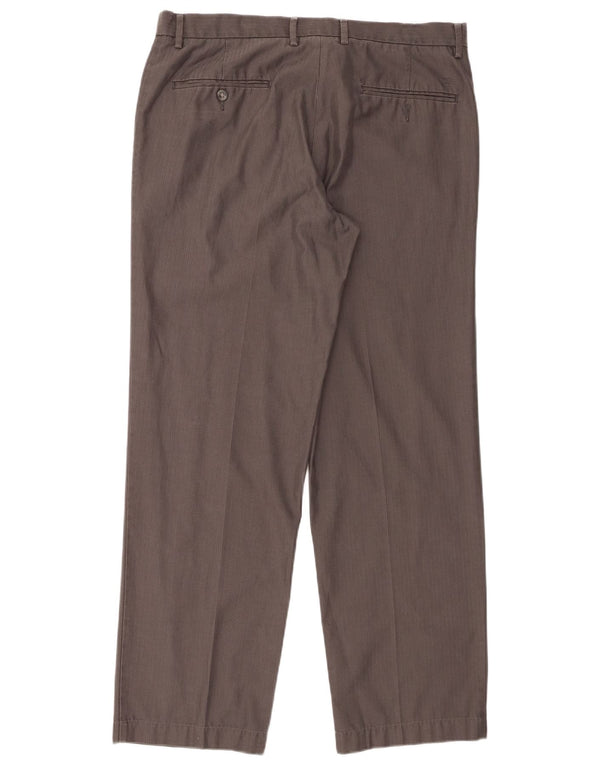 Мужские прямые брюки-чиносы Dockers W36 L31, серые, хлопковые в тонкую полоску