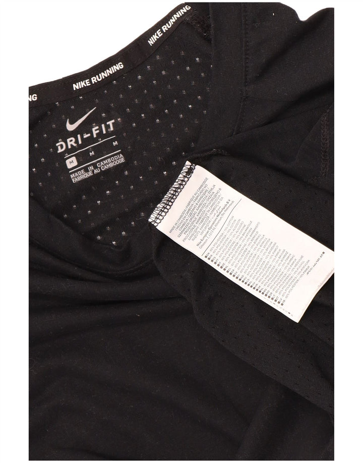 Мужская футболка Nike Dri Fit, средний черный полиэстер