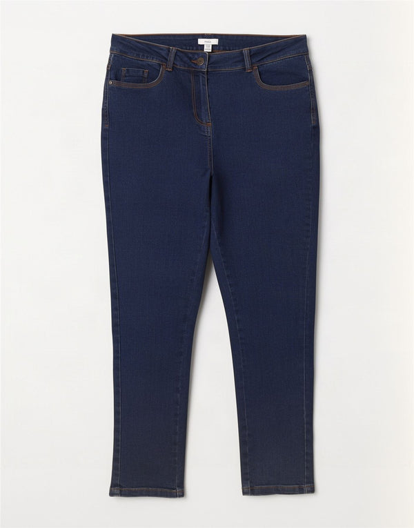 Женские узкие джинсы M&Co UK 12 Medium W30 L28 Темно-синие, хлопок