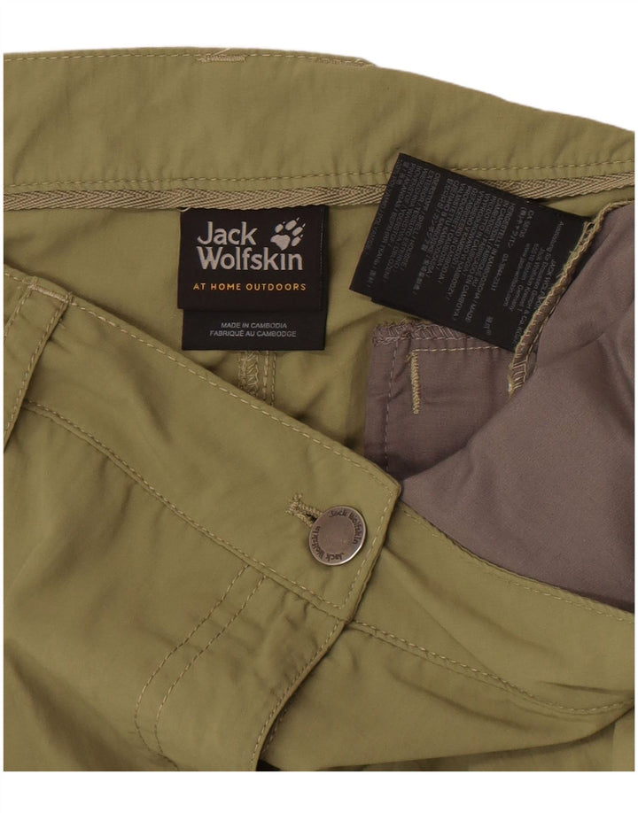 Женские шорты-бермуды Jack Wolfskin UK 10, маленькие W32, хаки, полиамид