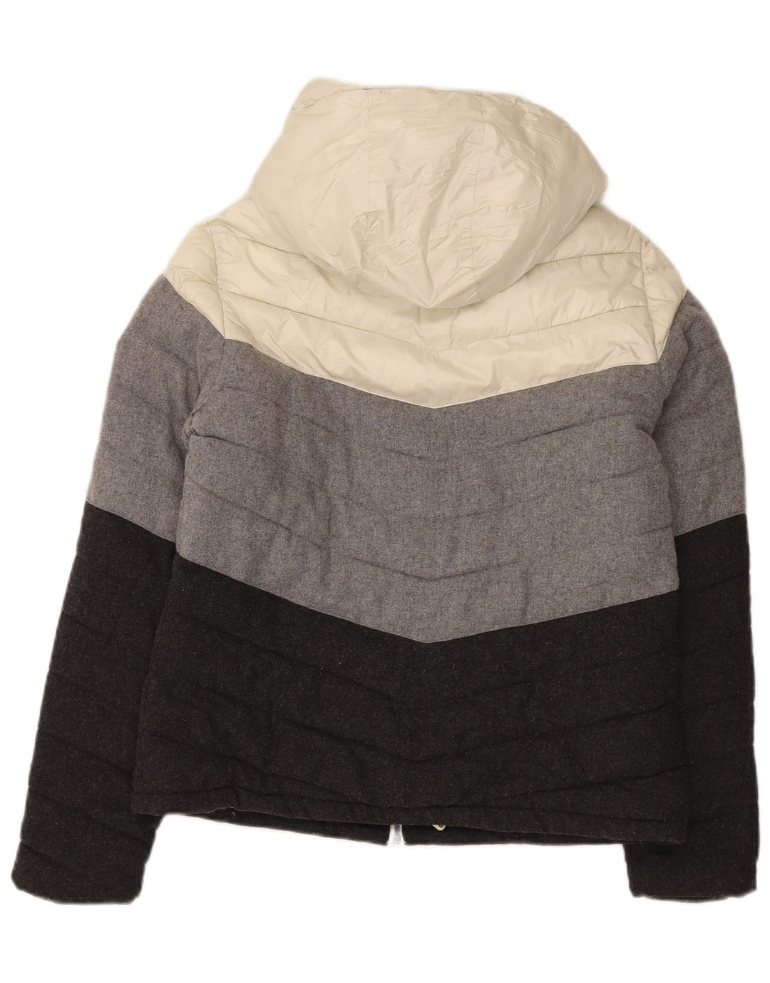 Женская утепленная куртка Superdry с капюшоном UK 18 XL Разноцветные цветные блоки