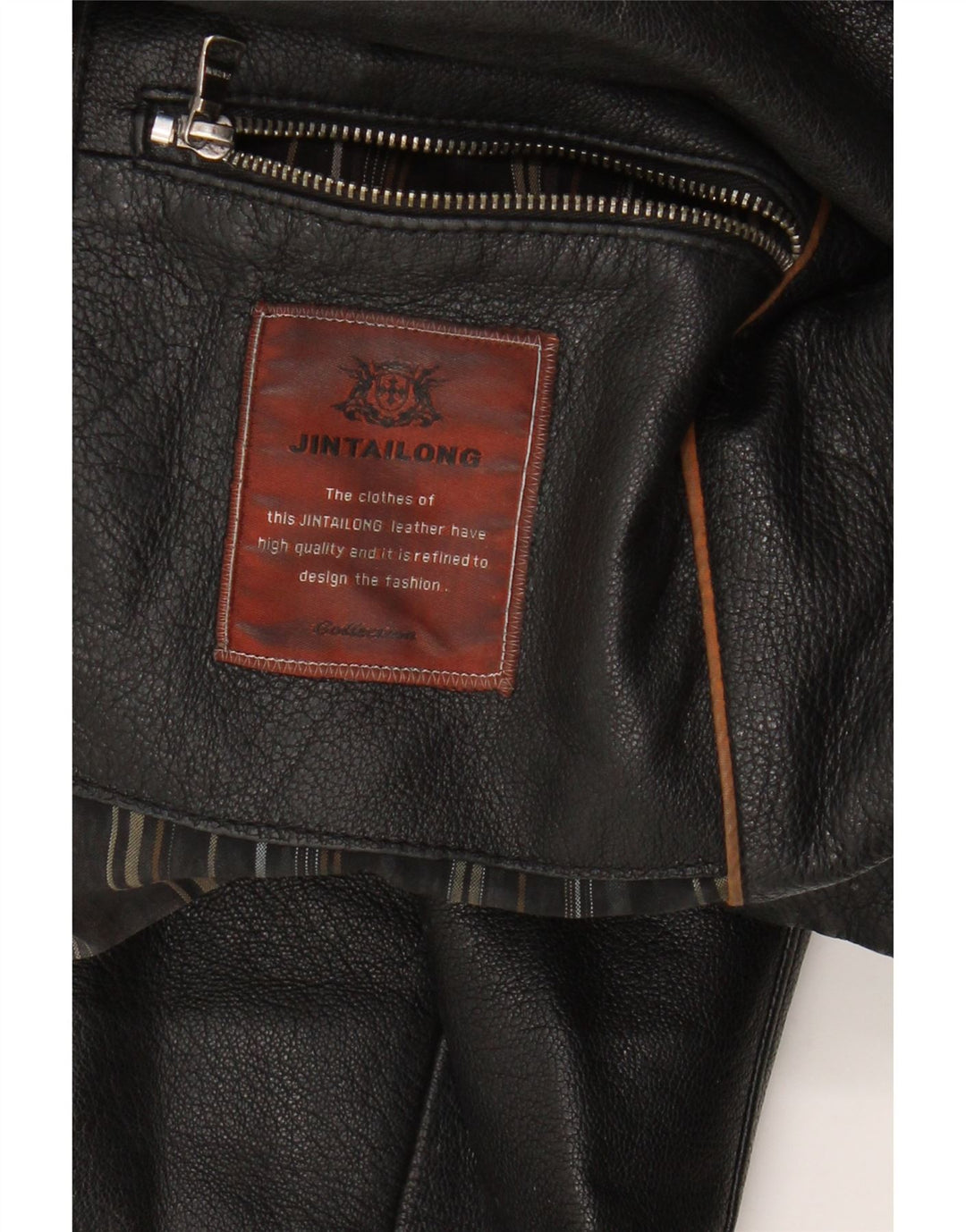 VINTAGE Mens Leather Jacket IT 50 Large Black Leather Vintage Vintage and Second-Hand Vintage from Messina Hembry 