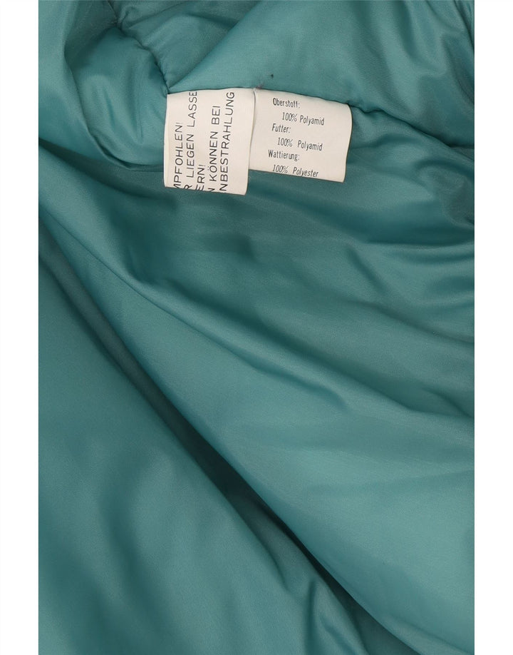 Винтажная мужская лыжная куртка с графическим рисунком IT 54 2XL Синяя полиамид с цветными блоками