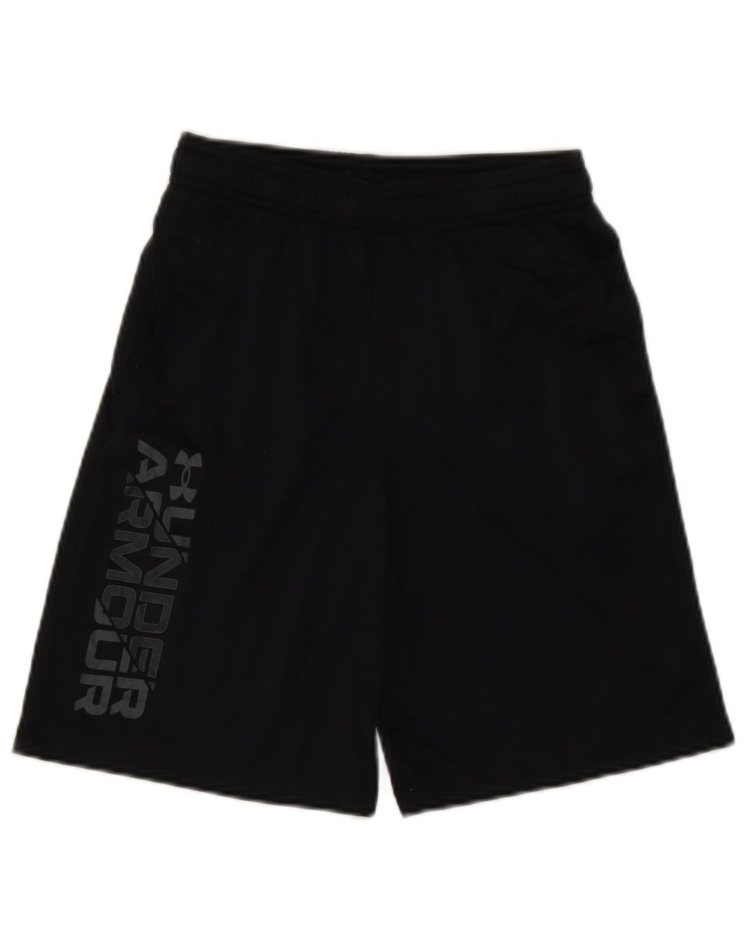 Спортивные шорты с графическим рисунком для мальчиков Under Armour, 9–10 лет, средний черный, полиэстер