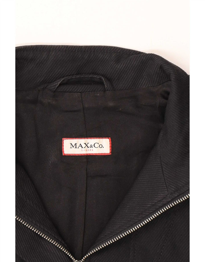 Женский пиджак Max & Co., размер UK 10, маленький, черный, хлопок