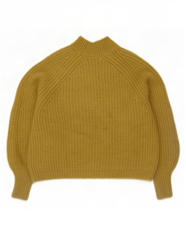 Женский джемпер с высоким воротником Zara UK 18 XL, желтый полиэстер