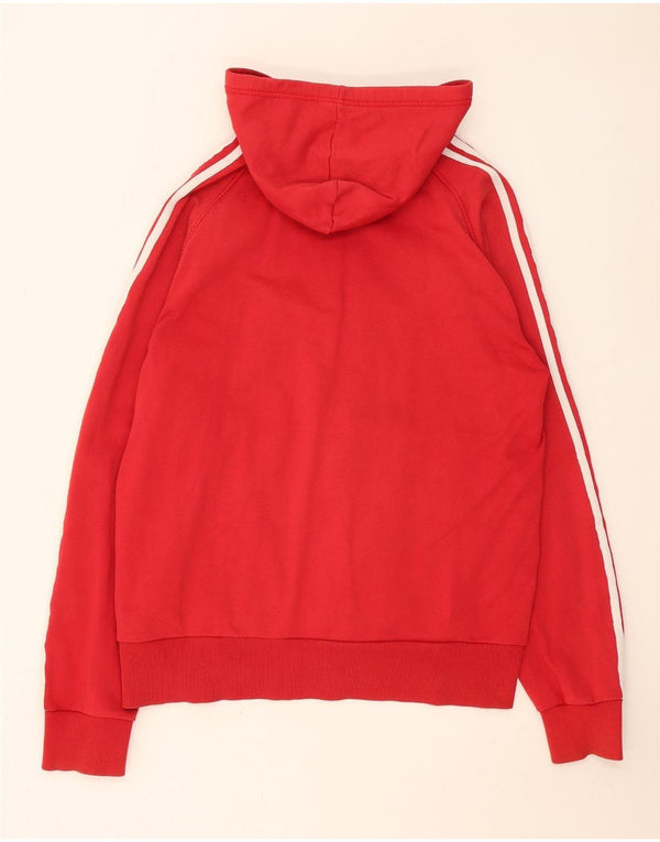 Мужской свитер с капюшоном на молнии Adidas XL, красный хлопок