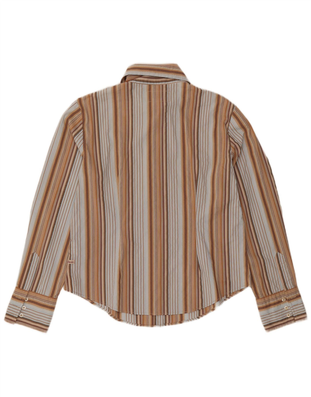 Женская рубашка приталенного кроя MARLBORO CLASSICS UK 18 XL в разноцветную полоску