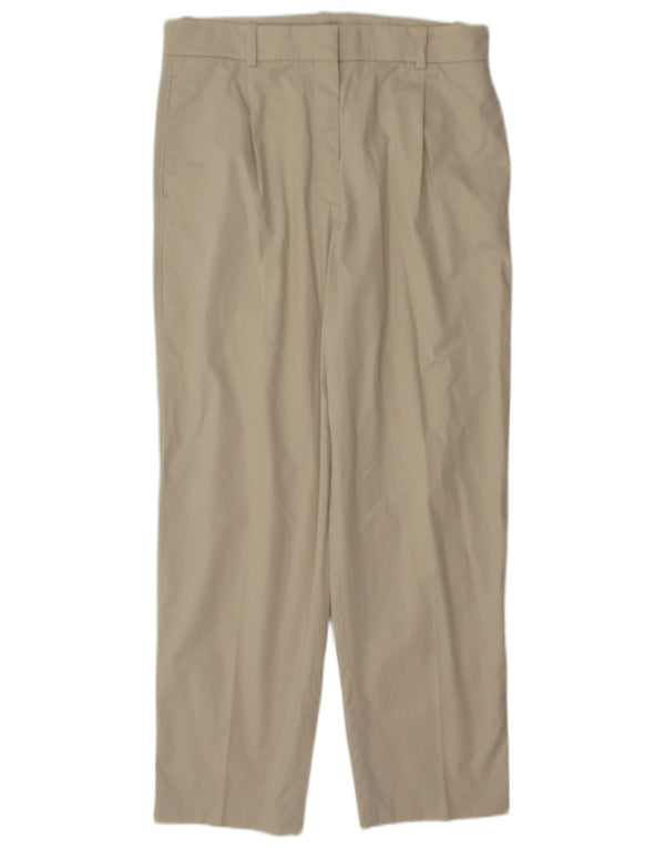 Женские брюки-чиносы Massimo Dutti с высокой талией EU 40 Medium W30 L29 Бежевые