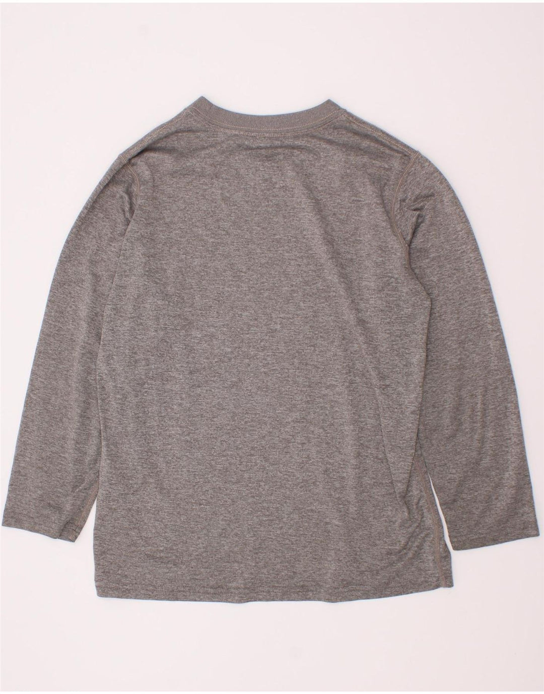 Топ с рисунком Nike Dri Fit для мальчиков, длинный рукав, 8–9 лет, маленький серый полиэстер